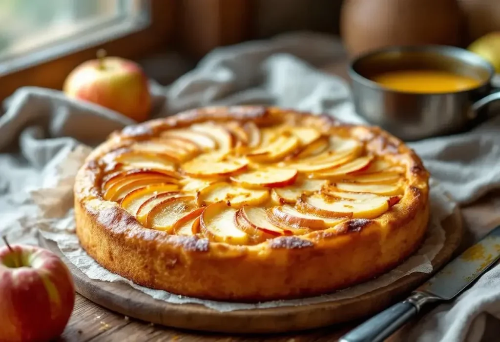 Gâteau aux pommes : l’astuce du beurre chaud qui caramélise tout et transforme votre dessert en chef‑d’œuvre