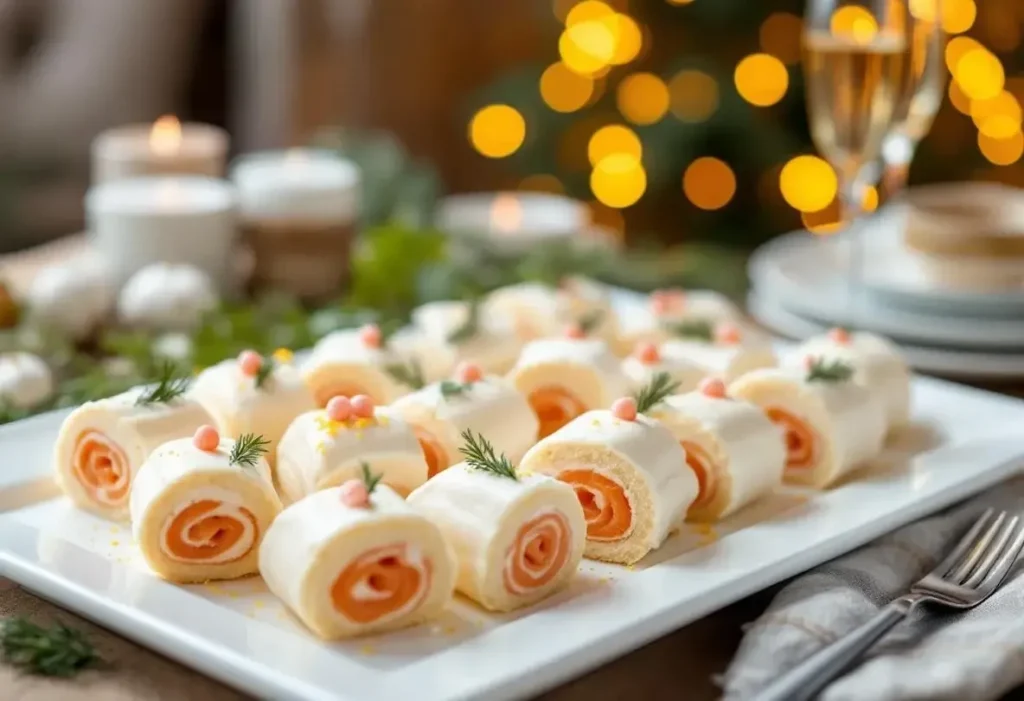 Repas de Noël : oubliez les toasts et les blinis, vos invités vont fondre pour ces mini bûches salées au saumon ultra gourmandes